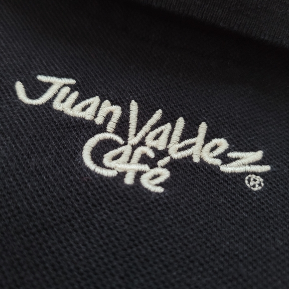 Juan Valdez Cafe Embroidered Polo •flaw• Men's Small Black - Picture 3 of 14